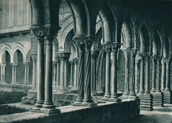 Kloosters van het Benedictijnse klooster, Monreale, Sicilië, Italië