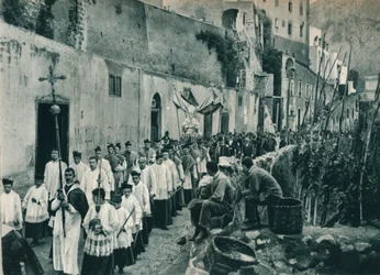 Processie, Capri, Italië, 1927