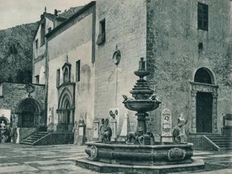 Openbare fontein, Palermo, Sicilië, Italië, 1927
