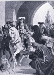 De Oostenrijkers betreden Belgrado, illustratie uit Landmarks in European History
