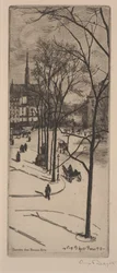 Een straat in Parijs
