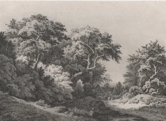 De rand van het bos, nabij Rambouillet, 1860