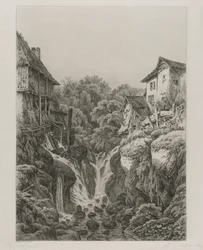 De Molen en Waterval van Grésy bij Aix-les-Bains