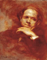 Portret van Pau Casals, cellist, dirigent en Spaanse componist (1876-1973) 1903