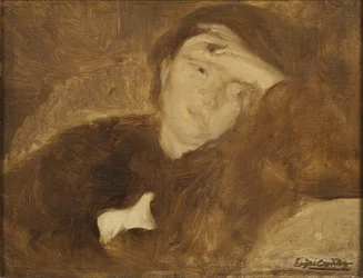 Portret van een dame. Studie