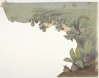 Ontwerp voor een toneeldecor in de Opéra, Parijs, 1830-90