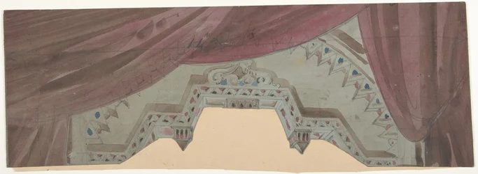 Ontwerp voor een toneelset in de Opéra, Parijs