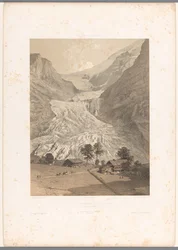 Zicht op de Hoge Grindelwaldgletsjer