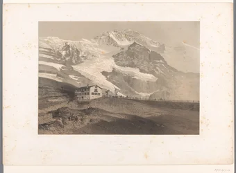 Zicht op de Jungfrau vanaf de Kleine Scheidegg Gezichten in Zwitserland en Savoye (series title)