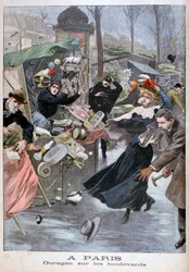 Orkaan op de boulevards, Parijs