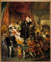 Geboorte van koning Hendrik IV op 13/12/1553 in het kasteel van Pau