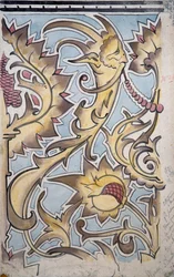 Tapijtmotieven voor de Grote Zaal van het appartement van de Gravin van Parijs, Gouden kamer, Chateau d