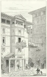 Straat in het oude Rome
