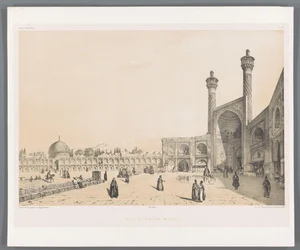 Entree van de Vrijdagmoskee van Isfahan