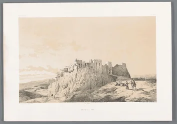 Gezicht op het kasteel van Izadkhvast