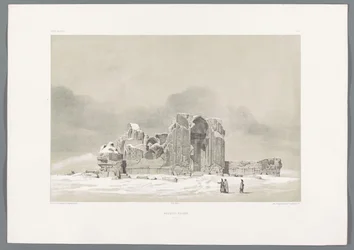 Ruïne van de Blauwe moskee van Tabriz in Iran