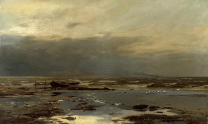 E.Dücker, Aan het strand van de Oostzee