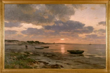 E. Dücker, Zonsondergang aan de Oostzee