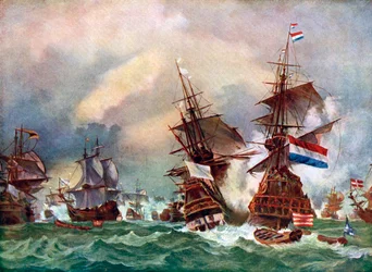 De Slag bij Texel, 1673, ca. 1920
