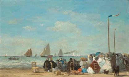 Strandscène in Trouville, 1863