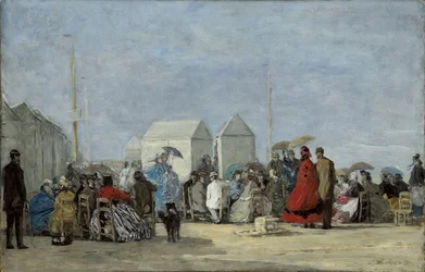 Strandscène in Trouville, 1864