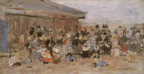 Strand bij Trouville, 1890