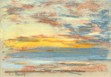 Kustlijn en lucht, ca. 1890