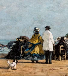 Crinolines op het strand, detail