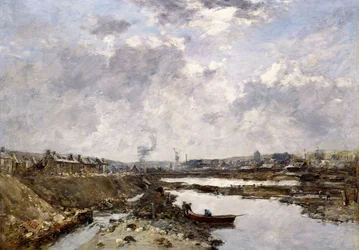 Fecamp, de achterhaven in aanbouw, 1883