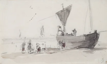 Vissersboot op het Strand
