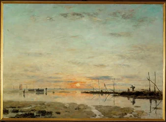 La Havre, zonsondergang bij eb