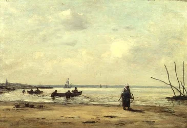 Laagwater bij Honfleur