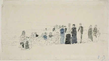Rokken op het Strand (recto); Bretonse Vrouwen op het Strand (verso)
