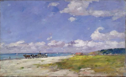 Het strand bij Trouville, circa 1887-96