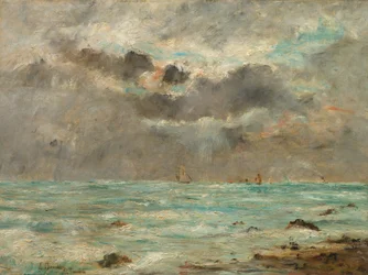 De kust bij Trouville, ca. 1865-1900