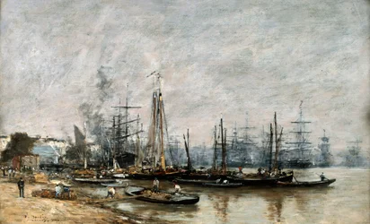 De haven van Bordeaux, 1874