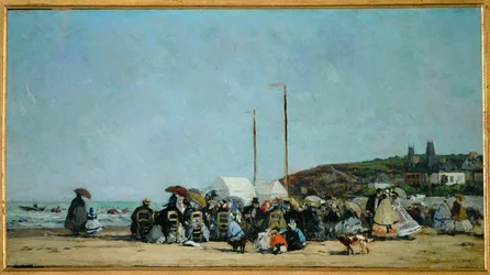 Het strand van Trouville