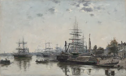 Uitzicht op Bordeaux, vanaf de Quai des Chartrons