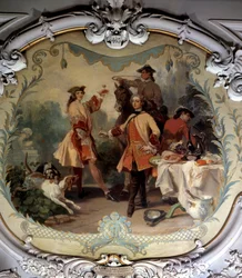 Een jachtlunch in de 18e eeuw