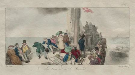 Souvenirs van Londen: Oversteken op de Veerboot, 1826