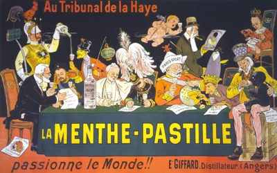 Spotprent over de Vredesconferentie in Den Haag in 1899: 