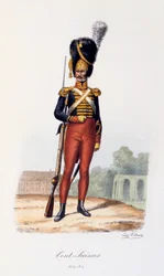 Cent-Suisses, 1814-1817