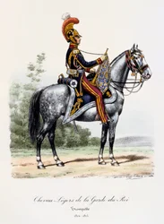 Chevau-Légers de la Garde du Roi, Trompetter, 1814-15