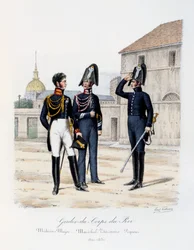 Gardes-du-Corps de Roi, Médecin-Major, Maréchal-Vétérinaire en Piqueur