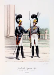 Gardes-du-Corps de Roi, Service de Chateau, grande tenue, 1820-30