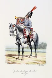 Gardes-du-Corps de Roi, Trompetter, 1814