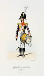 Gardes de la Porte, Trommelaar, 1814-15