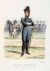 Grenadiers à Cheval du Roi, Kapitein-Luitenant 1814-15
