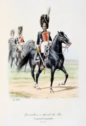 Grenadiers à Cheval du Roi, Luitenant-Commandant, 1814-15