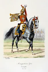Mousquetaires Gris, Trompetter, 1814-15